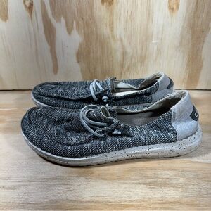 Hey Dude Wendy Sox Dark Grey Casual Slip-On Shoes Women’s Size 7